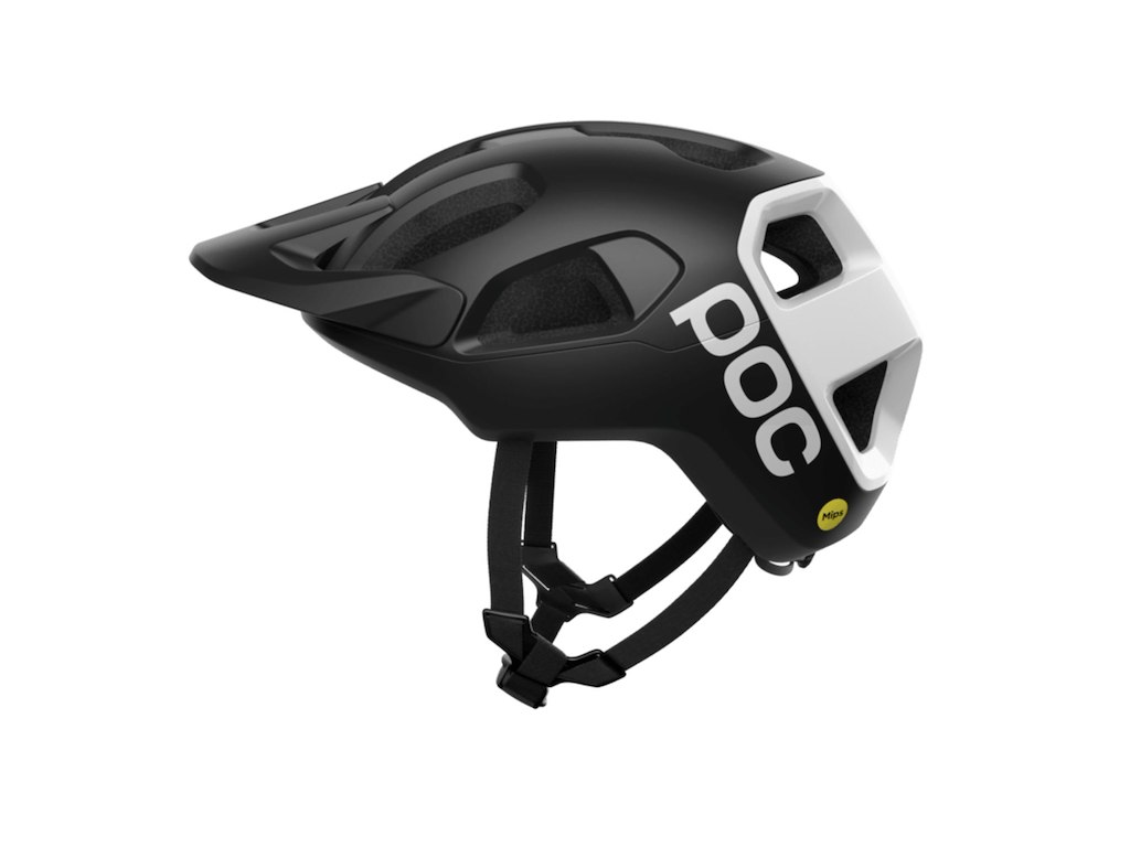 POC Cularis - Cykelhjelm - Uranium Black Matt/Hydrogen White w. Logo - Str. M/55-58
