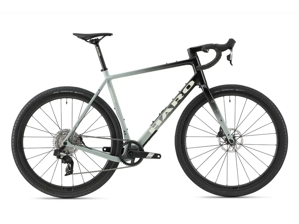 Haro Buzzard Carbon 2 Gravelcykel Semi-Gloss Slate Blue Black Fade / White