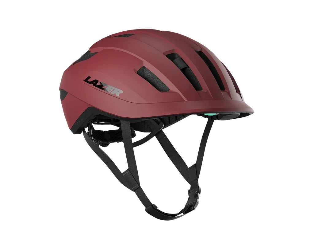 Lazer Compact KinetiCore Cykelhjelm Str. M-L - Mat garnet rød