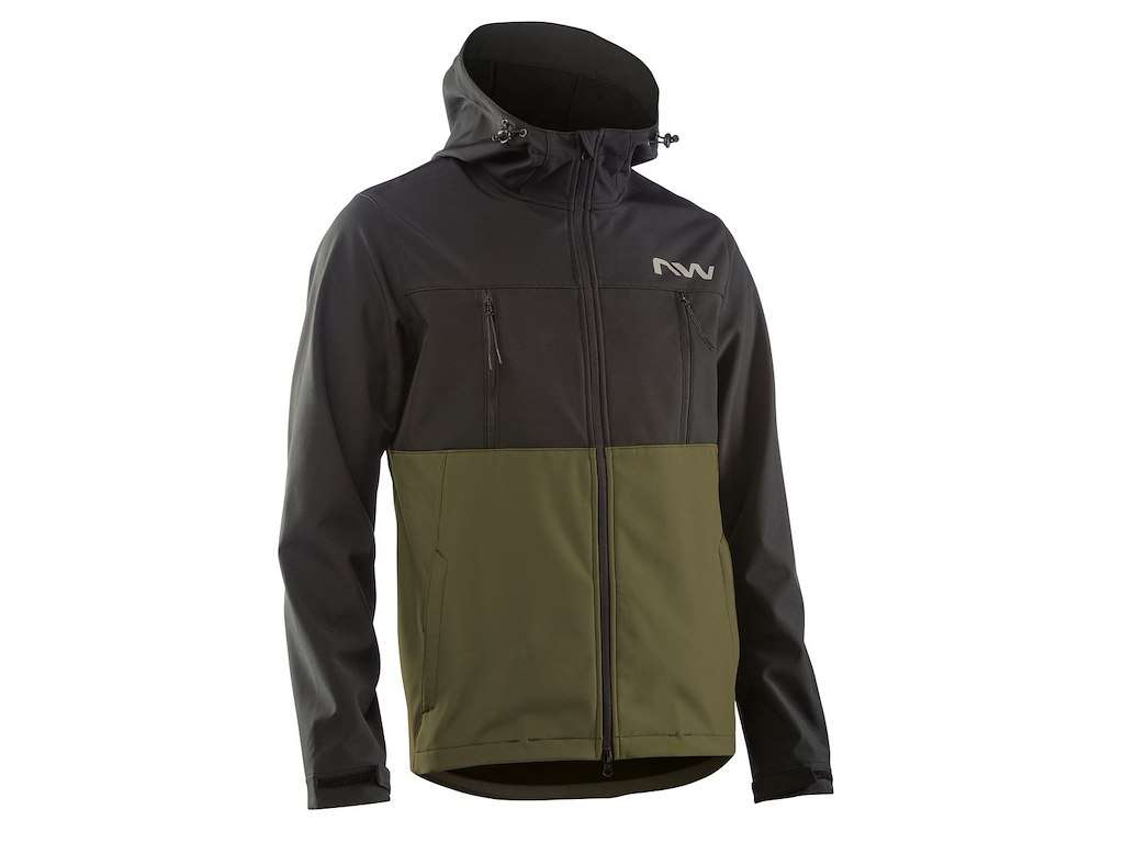 Northwave Easy Out Shoftshell Jakke - Herre - Grøn/Sort - Str. - S