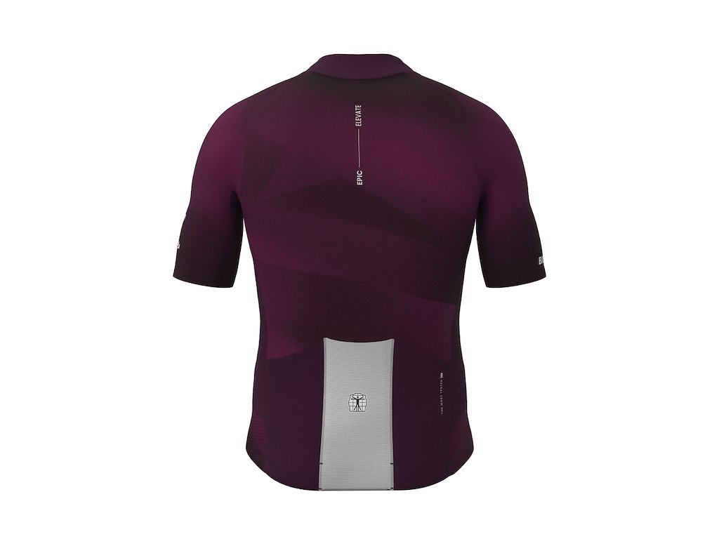 Bioracer Epic Elevate Jersey - Cykeltrøje - Korte Ærmer - Herre - Burgundy Red - S