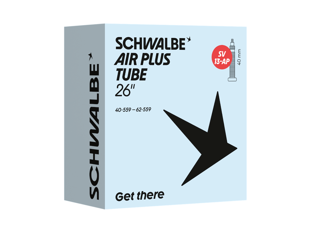 Schwalbe Air Plus slange 26"x1,60-2,50 (40/62-559) med 40mm lang racerventil SV13-AP