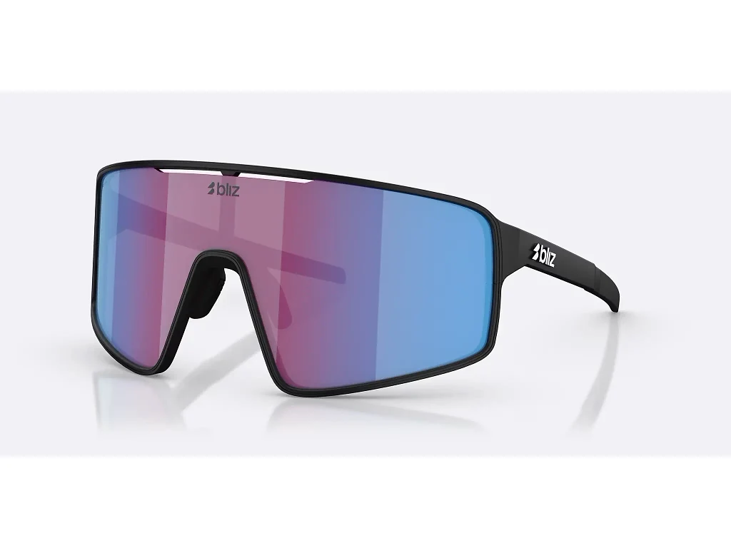 Bliz P001 Large - Cykelbriller - Matsort/Nano Optics Nordic Light Begonia - Violet w Blue Multi