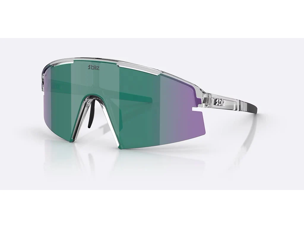 Bliz P006 X-Large cykelbriller crystal black/grøn multi