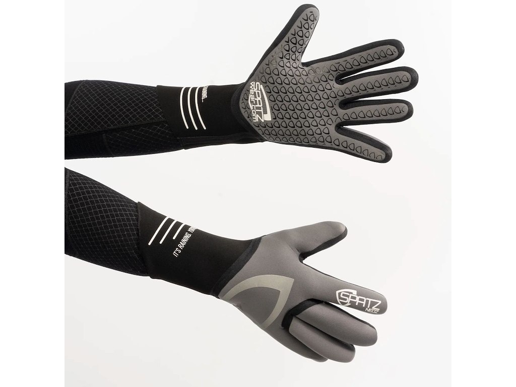 SpatzWear NEOSZ RAIN Gloves - Cykelhandsker - Lange fingre - grå - Str. M