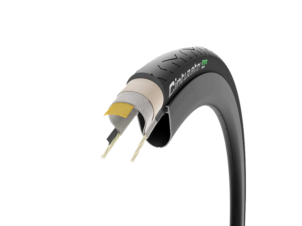 Pirelli Cinturato EVO TLR (Tubeless Ready) 700x28c/40c - Racer dæk - Black