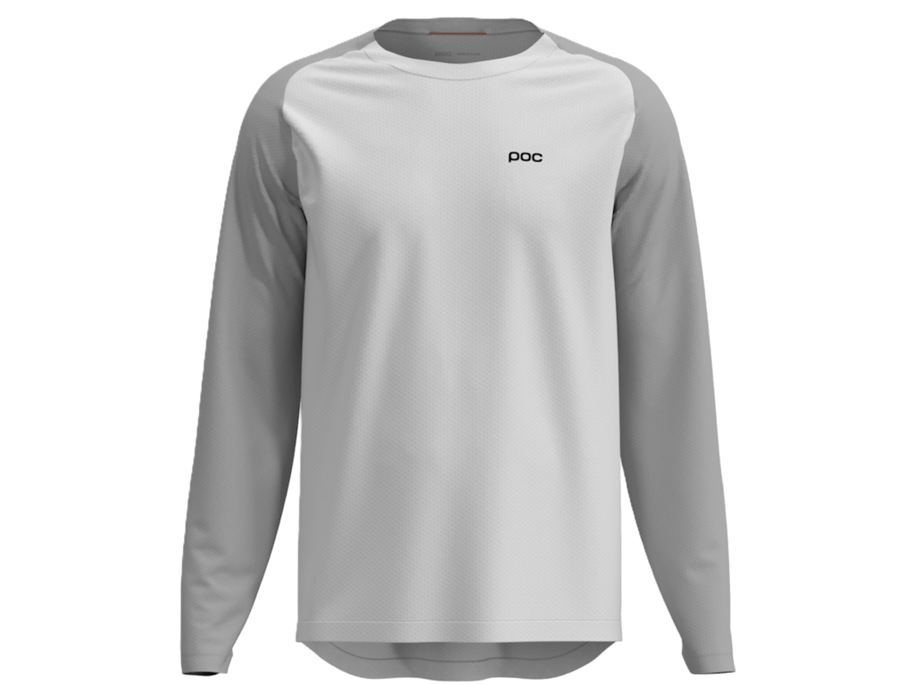POC Motion cykeltrøje lange ærmer hydrogen white herre