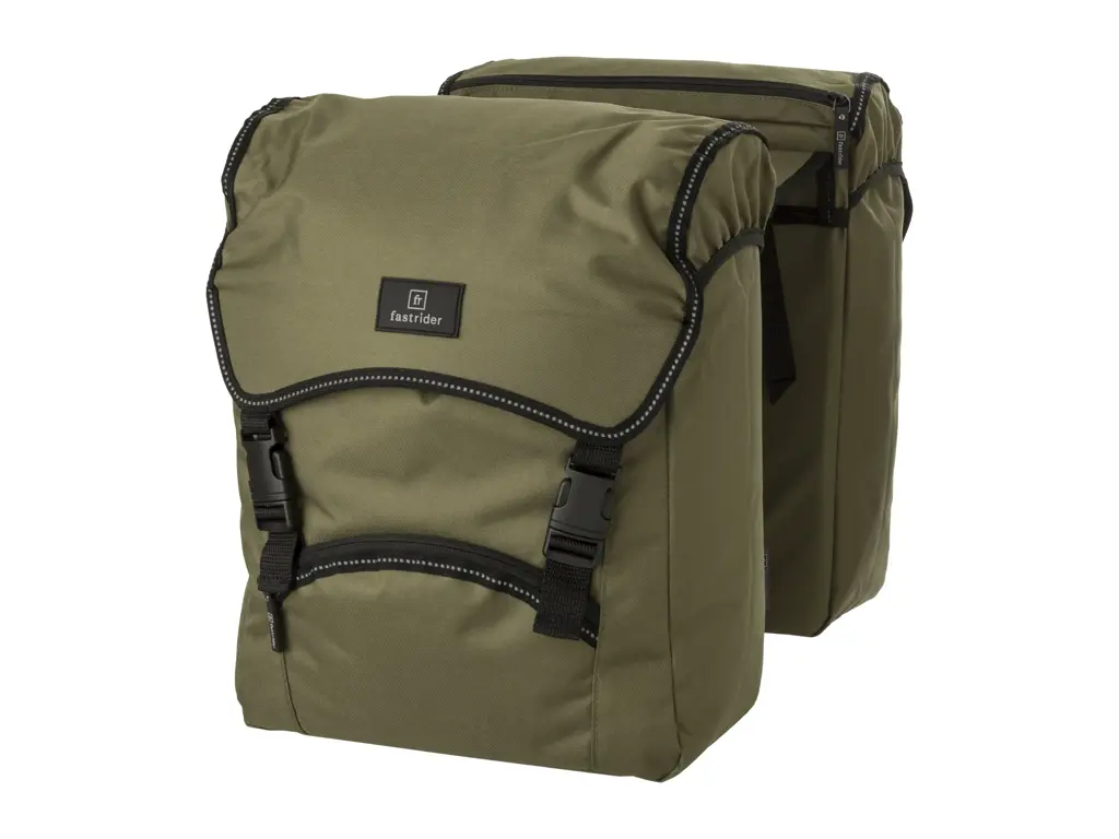 FastRider Unibag Traffic Double cykeltasker 28L army green
