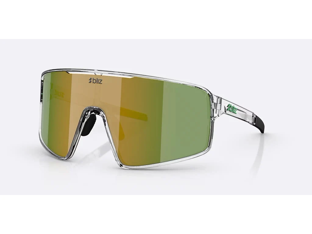 Bliz P001 X-Large - Cykelbriller - Transparent White/Brown/Green Multi