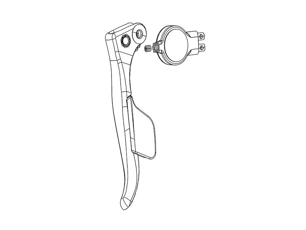 SRAM Force AXS E1 venstre ED bremsegreb reservedel og elektronisk gearskifteenhed