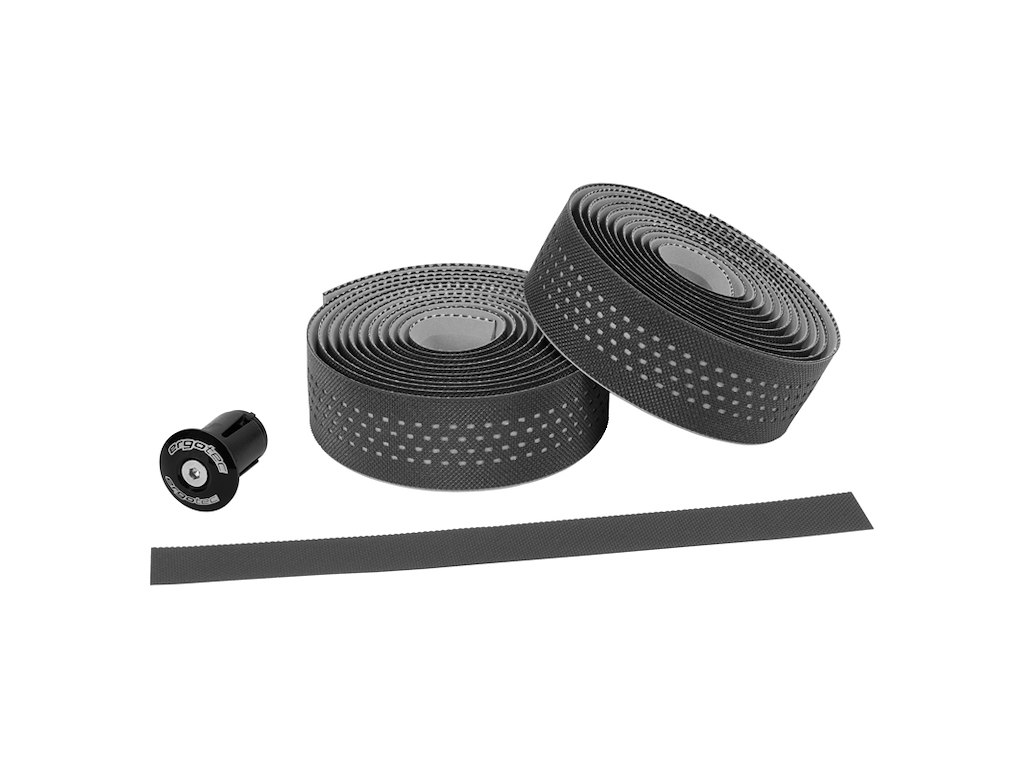 Ergotec Sanremo gravel styrbånd 3,2 mm tyk 30 mm bred 200 cm lang sort/grå