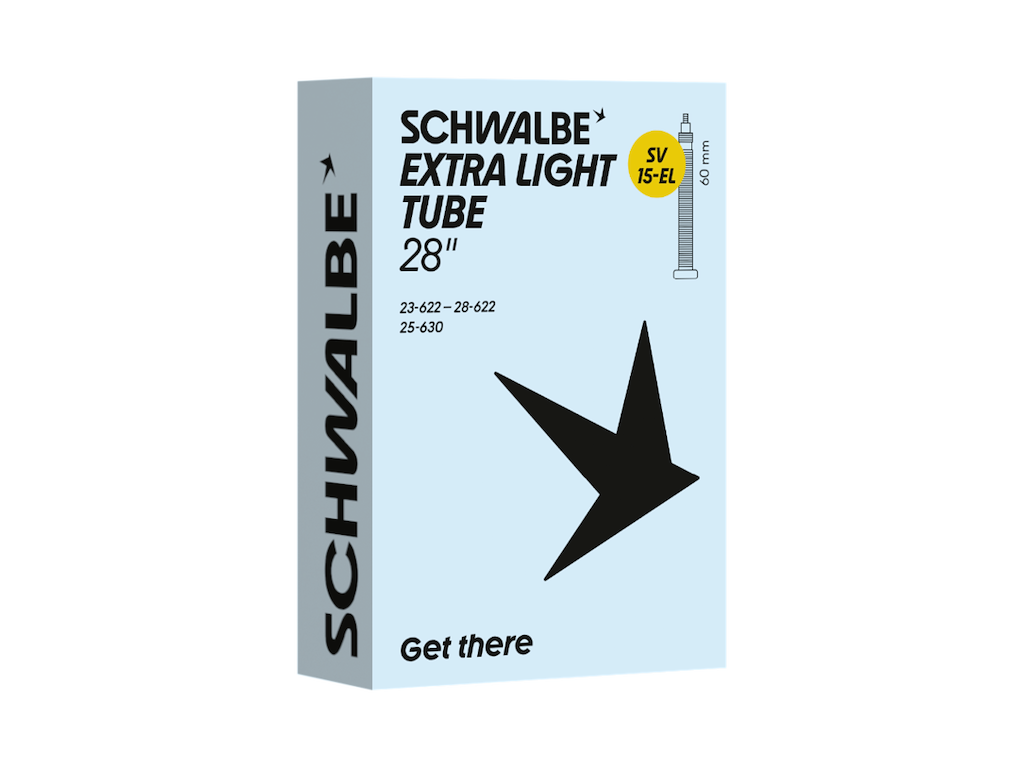 Schwalbe Extra Light slange 700c/28"x0,90-1,10 (23/28-622/630) med 60mm lang racerventil SV15-EL