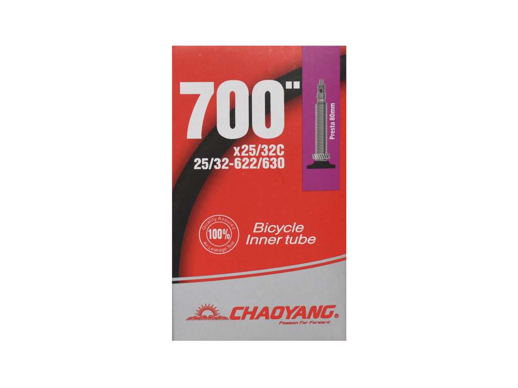 Chaoyang Slange 700 x 25-32C med 80mm lang Racerventil
