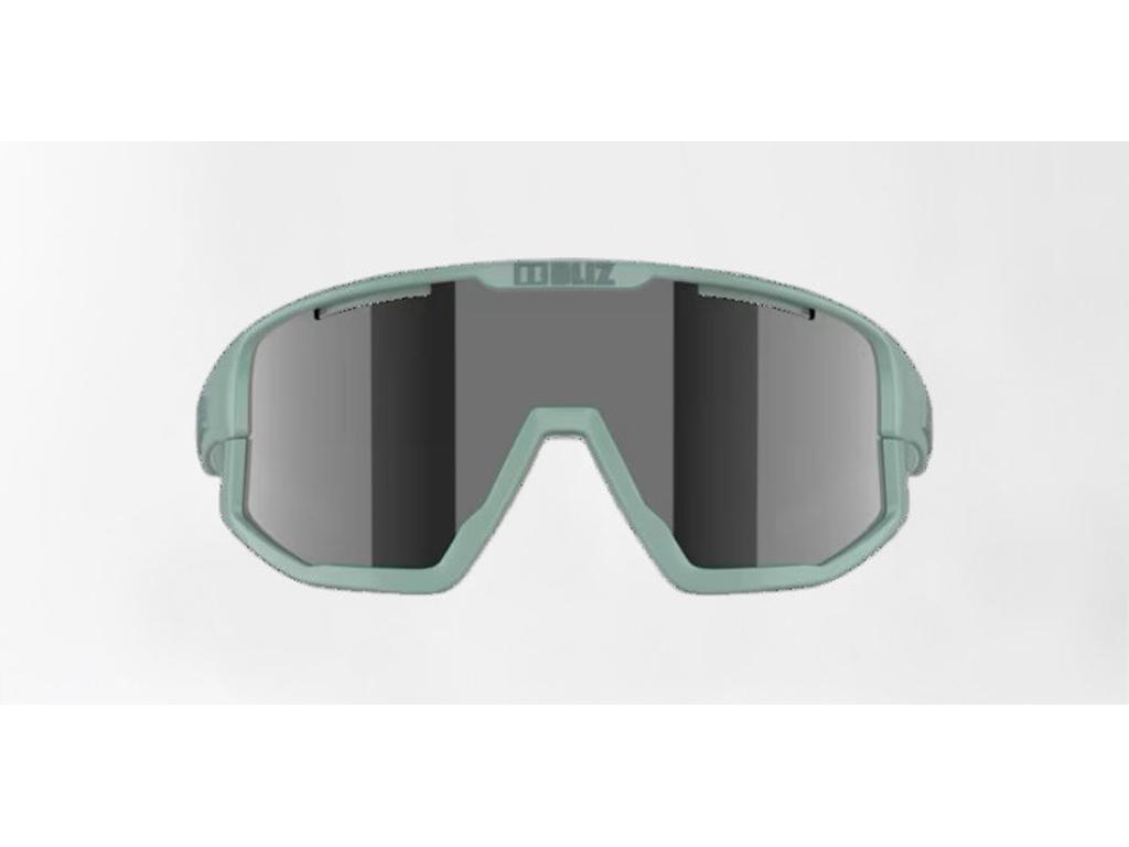Bliz Fusion Small (25) cykelbriller smoke mirror/silver lens mat grøn