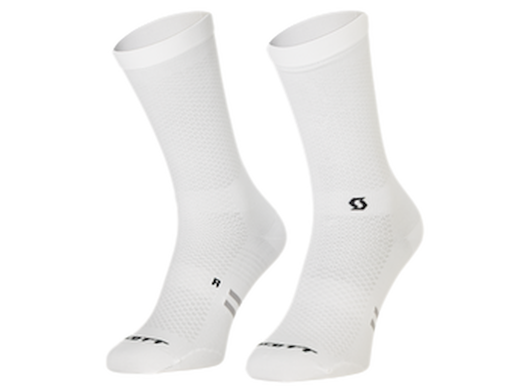 SCOTT Performance Light Crew Socks - Cykelstrømper - Hvid - Str. 36-38 (S)