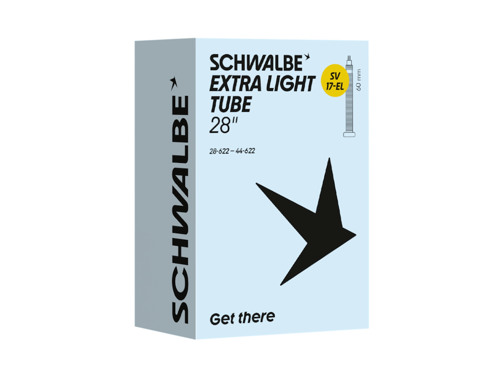 Schwalbe Extra Light slange 700c/28"x1,10-1,80 (28/44-622) med 60mm lang racerventil SV17-EL