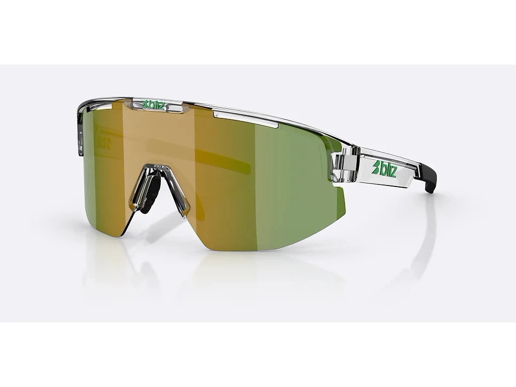 Bliz Matrix Small - Cykelbriller - Transparent White/Brown/Green Multi