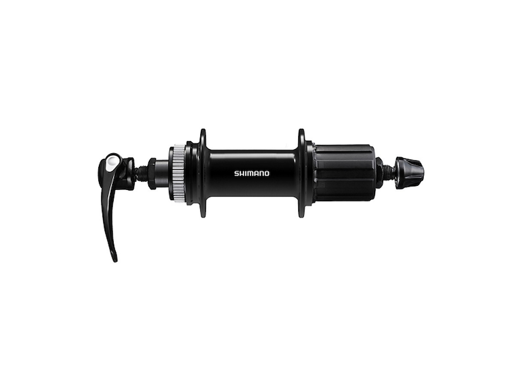 Shimano Cues - Bagnav QR til Disk center lock og 8-11 speed - 141mm bred - Til 32 eger - FH-QB400