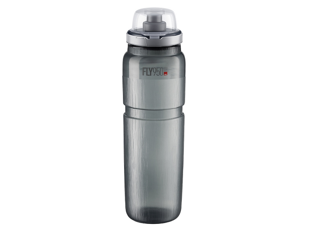 Elite Flaske FLY TEX MTB Smoke, Grey Logo 950ml - Drikkeflaske