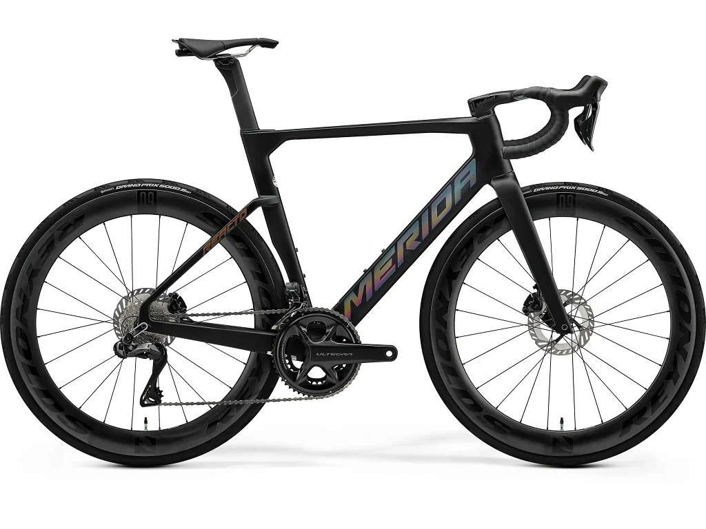 Merida Reacto 8000 racercykel carbon silk black/glossy dark silver