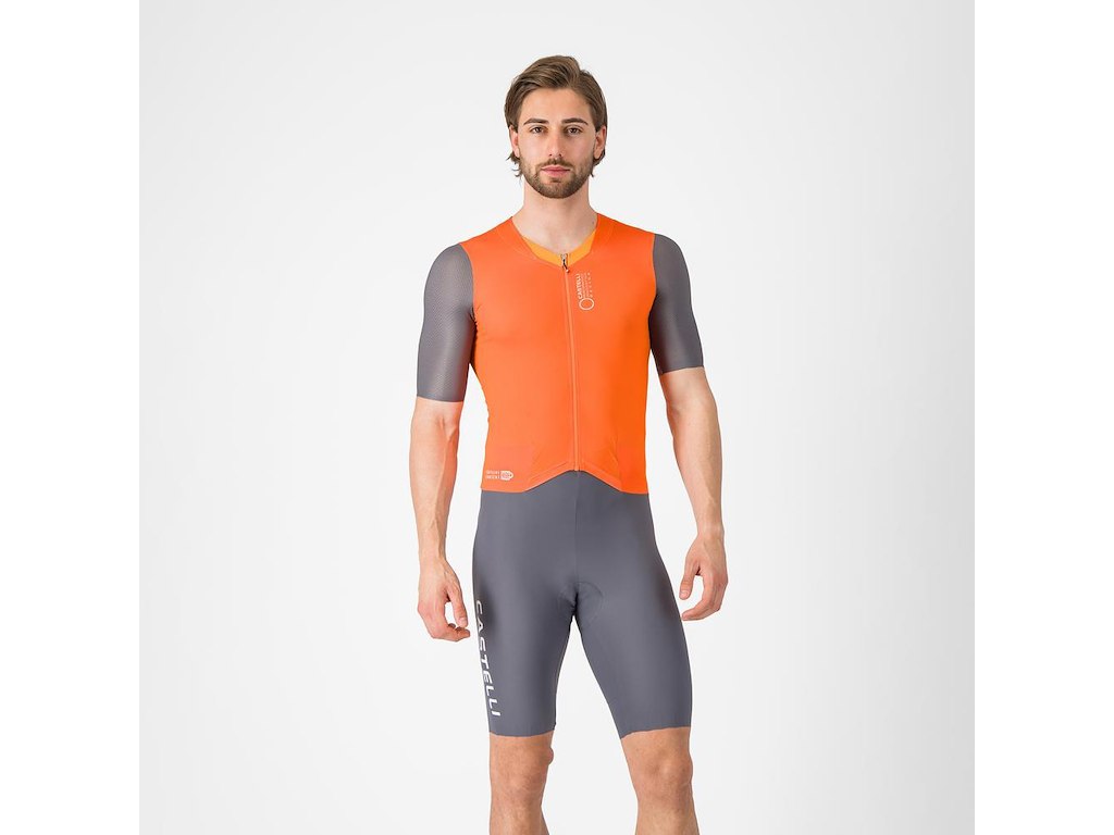 Castelli Saturday Morning skinsuit brilliant orange/vivid orange herre