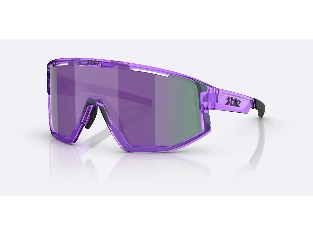 Bliz Fusion Small - Cykelbriller - Transparent Purple/Smoke/Purple Multi