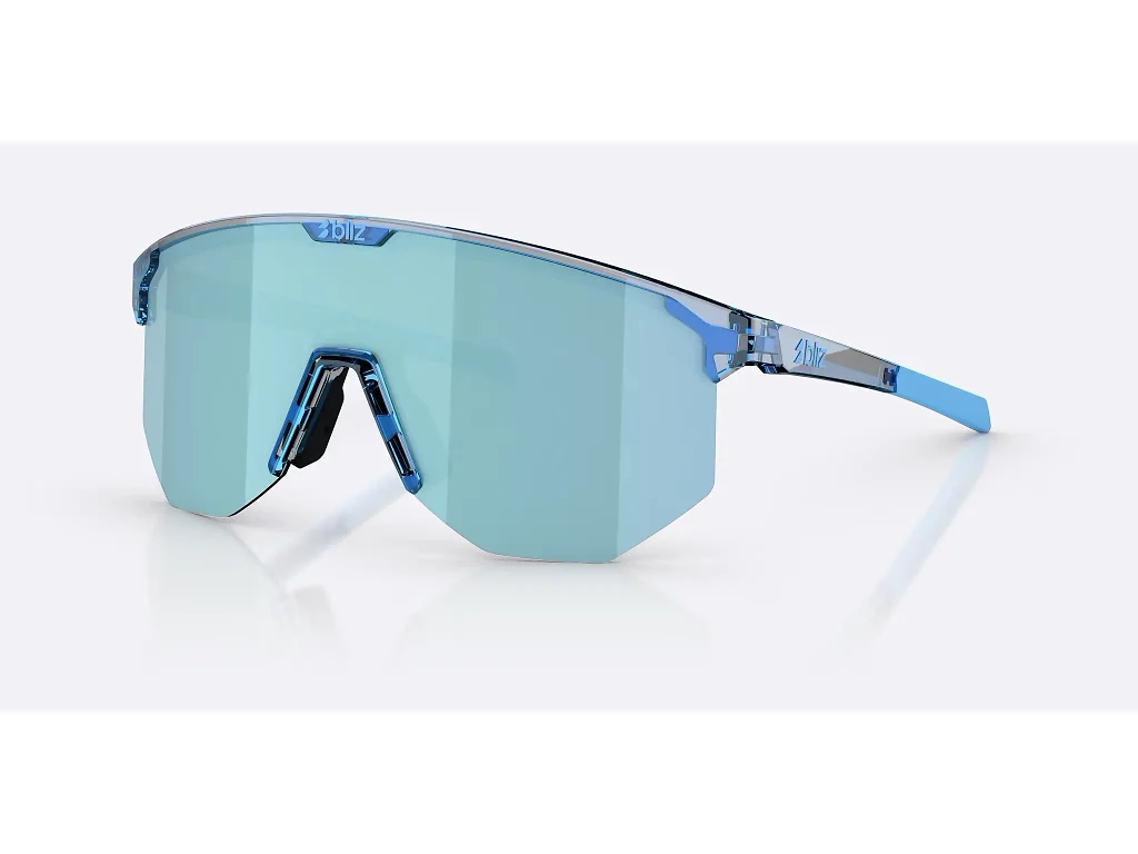 Bliz Hero XXL - Cykelbriller - Transparent Blue/Smoke/Ice Blue Multi