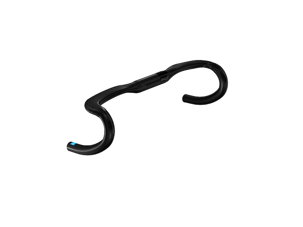 PRO PLT Ergo Carbon racerstyr - 38 cm bred - 31.8mm - Sort