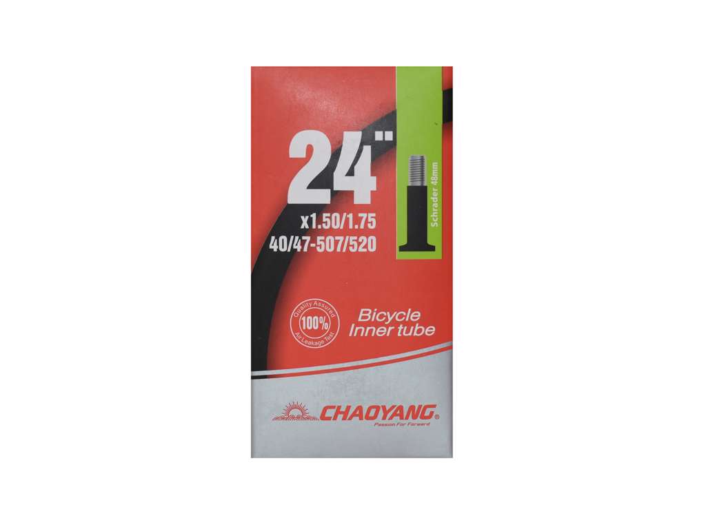 Chaoyang Slange 24 x 1.50-1.75 med 48mm lang Autoventil