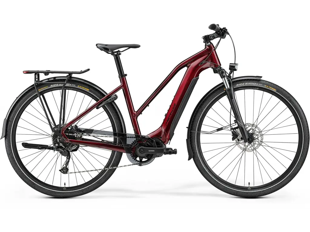 Merida eSPRESSO Sport 400 E-Bike dame rød/sort