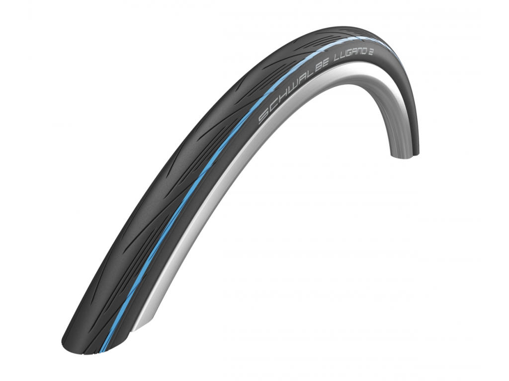 Schwalbe Lugano II K-Guard kanttråddæk 700x25c sort/blå