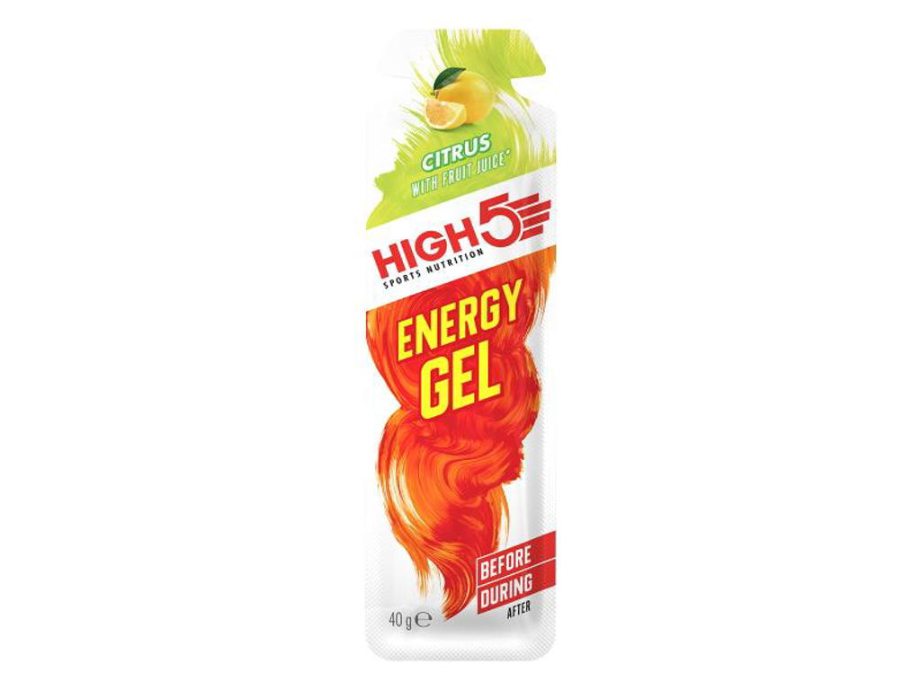 High5 EnergyGel citrus 40 gram Bedst før 31/8-26