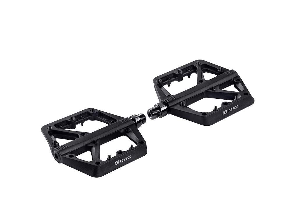 FORCE Blizz pedaler i nylon og forseglede lejer - Sort