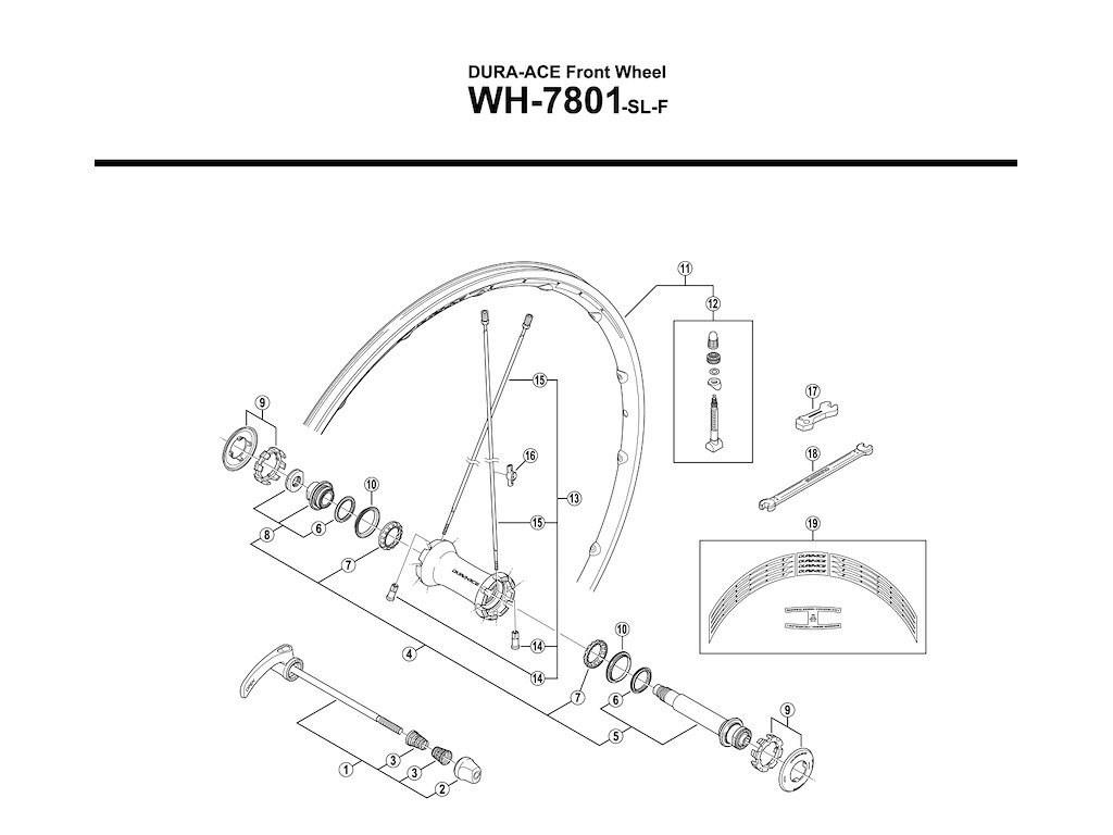 Shimano støvkappe til forhjul WH7801-SL