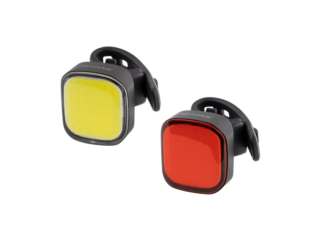 FORCE Cob 2.0 Lygtesæt - USB Opladelig - 75/25 Lumen