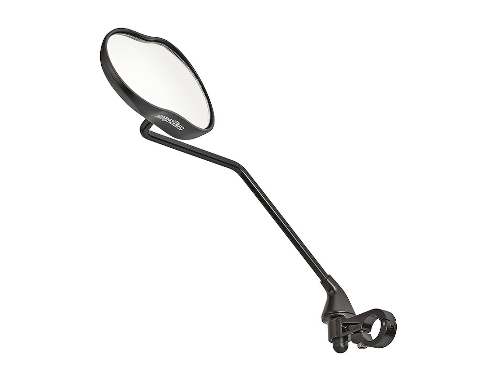 Ergotec M-99LV Spejl lang model i aluminium/Stål - Venstre - Sort