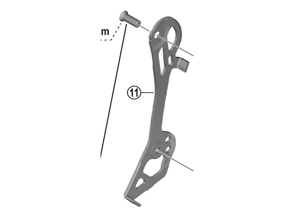 Shimano 105 inderplade til bagskifter model RD-R7100