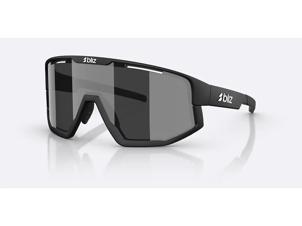 Bliz Vision Large - Cykelbriller - Matsort/Smoke/Silver Mirror