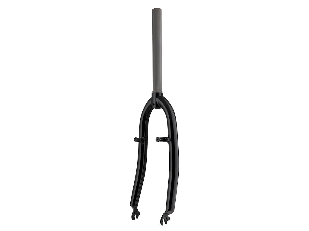 FORCE forgaffel MTB 24" AHEAD 1 1/8" 250 mm lang stål V-bremse - blank sort