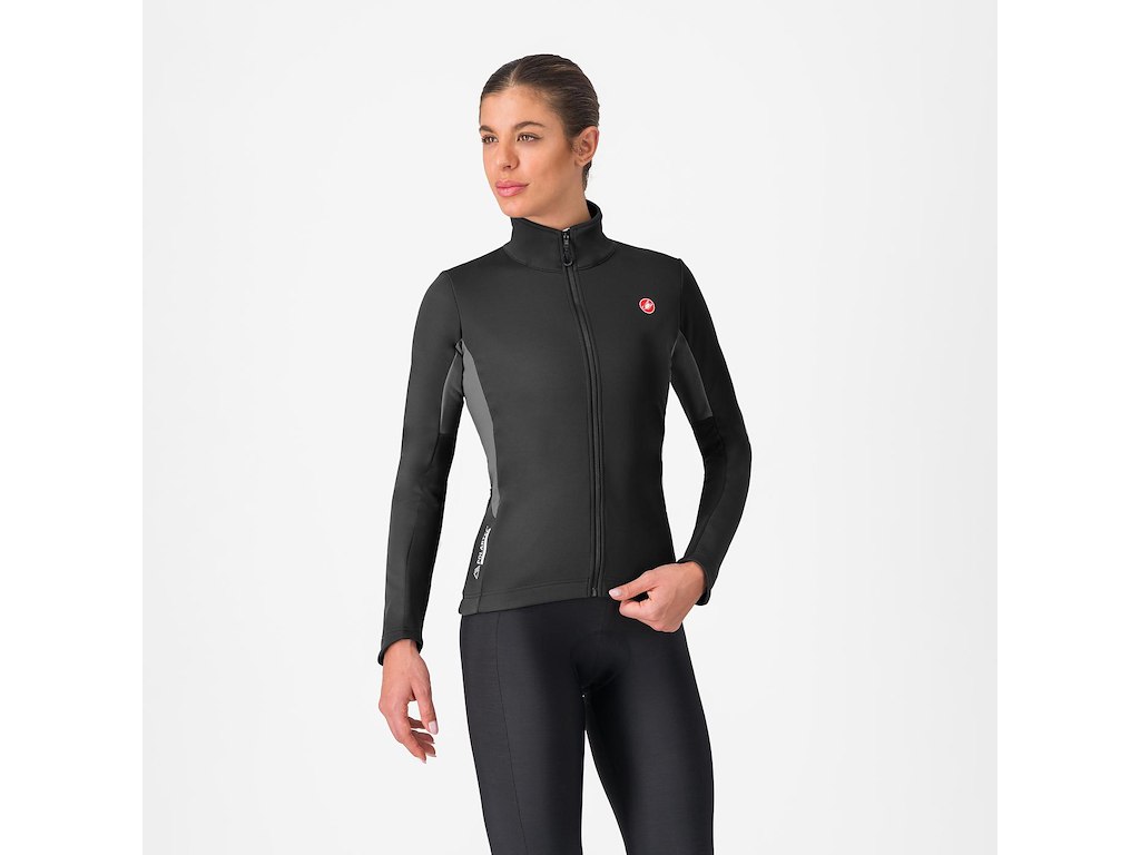 Castelli Entrata 2 Women's Jacket - Cykeljakke - Dame - Light Black/Dark Gray - S