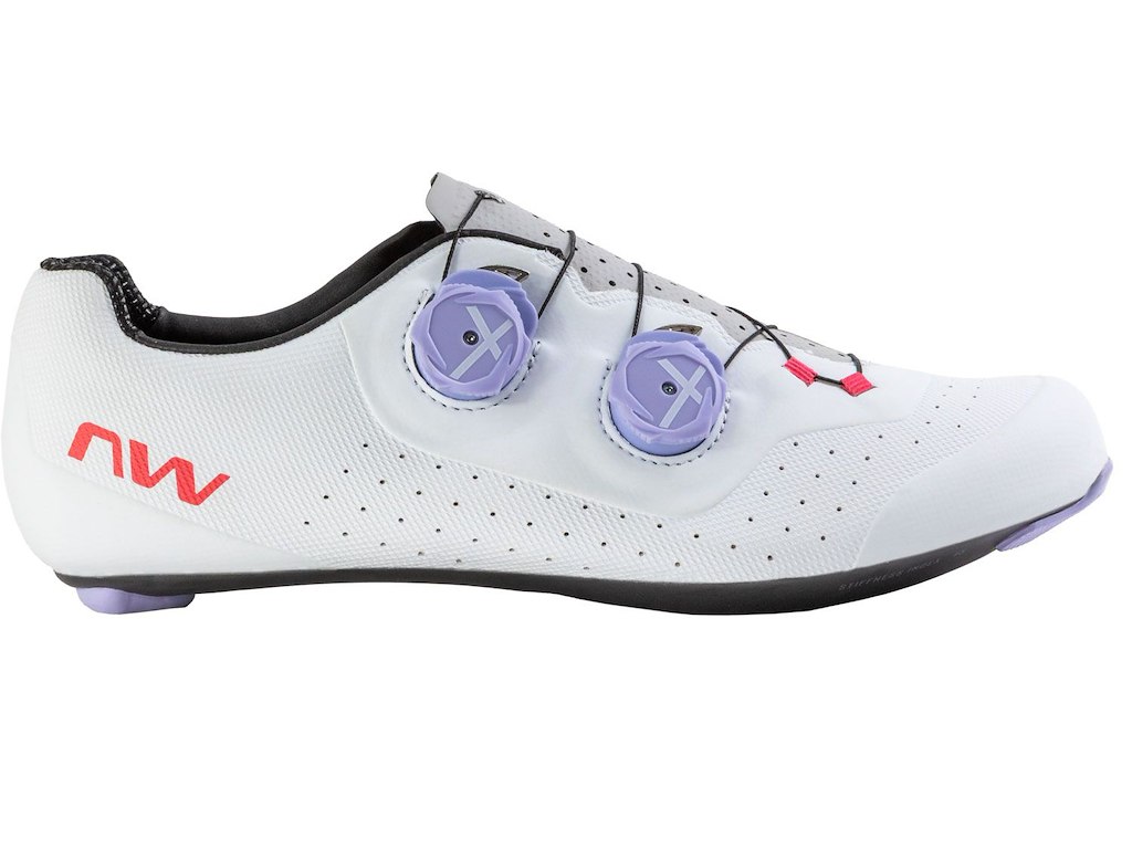 Northwave Extreme Plus Cykelsko Road - Herre - Hvid/Lilla/Rød - Str. - 43
