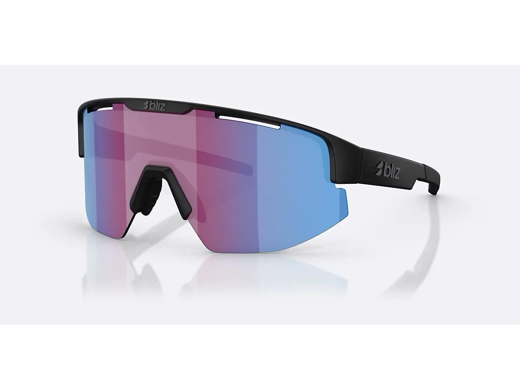 Bliz Matrix Small - Cykelbriller - Matsort/Nano Optics Photochromic Brown w Blue Multi