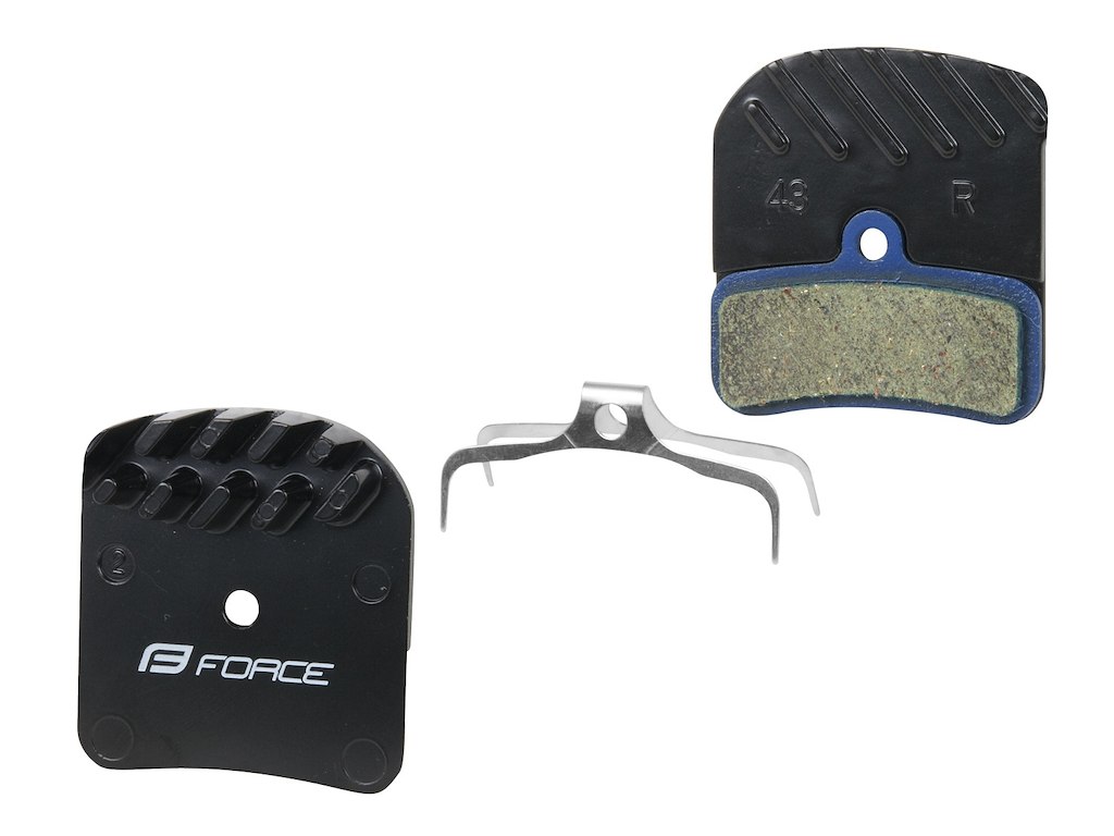 FORCE bremseklodser disc for Shimano H03A polymer, med køleribbe
