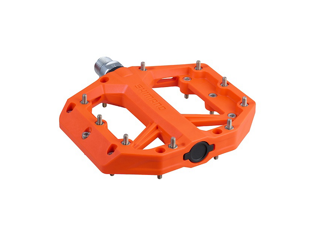 Shimano Pedal Flat For Bmx/dh Pd-gr400 Orange - Cykelpedal