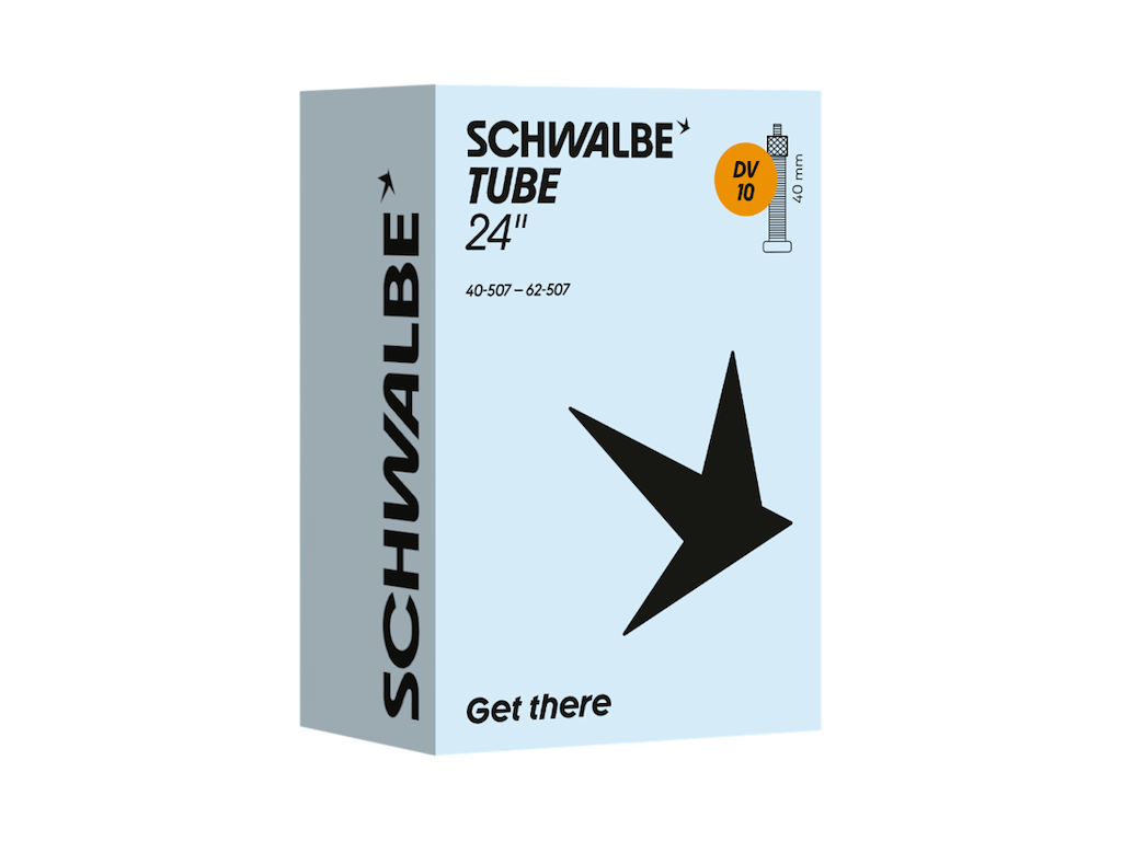 Schwalbe slange 24"x1,60-2,50 (40/62-507) med 40mm lang Dunlop ventil DV10