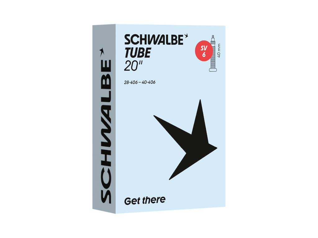 Schwalbe slange 20"x1,10-1,60 (28/40-406) med 40mm lang racerventil SV6