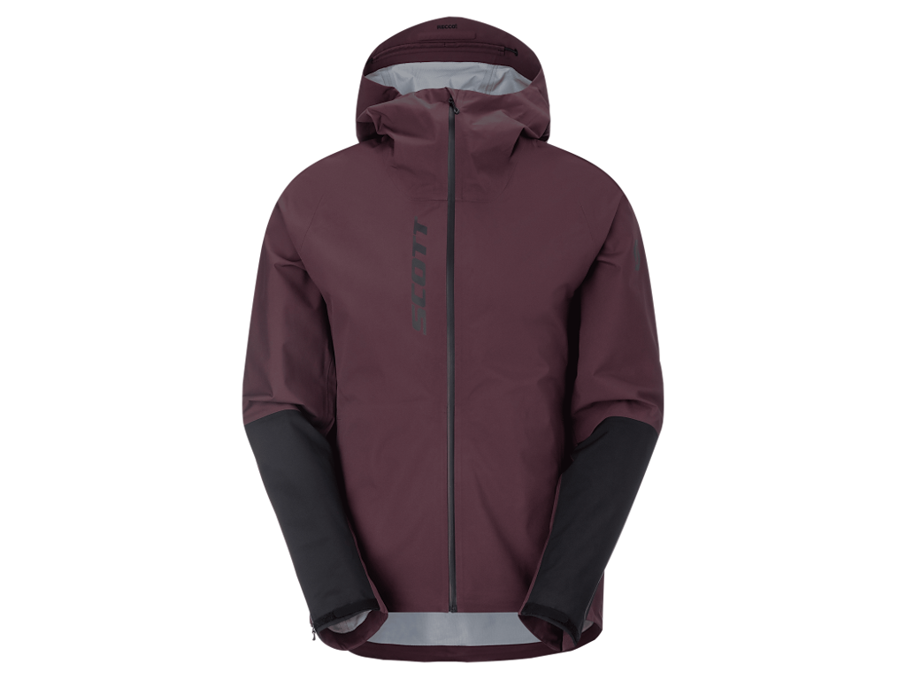 SCOTT Vertic Pro 3L Waterproof Jacket - Cykeljakke - Herre - Cocoa Red/Sort - Str. M