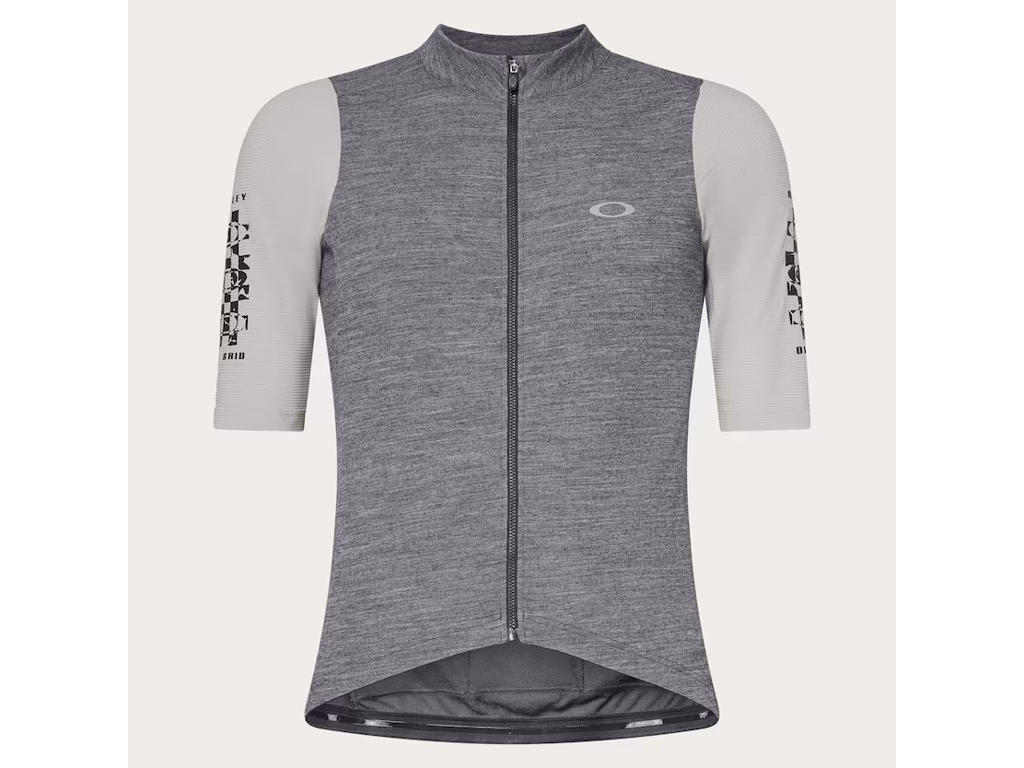 Oakley Off Grid cykeltrøje korte ærmer sort/grå/hvid herre