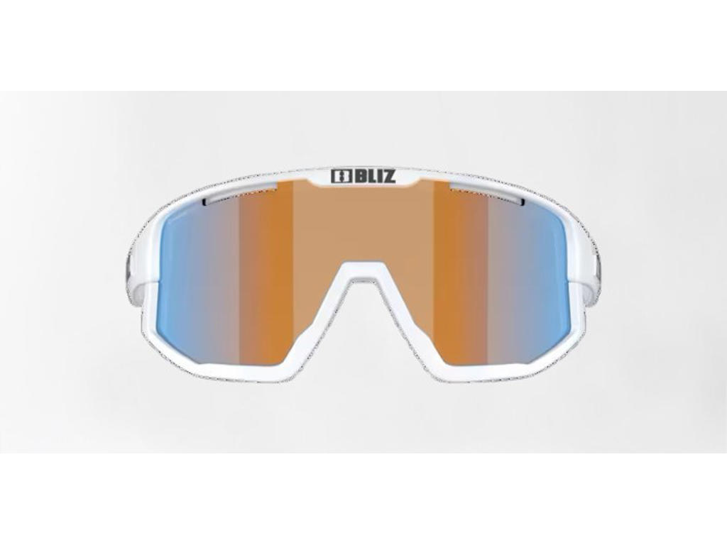 Bliz Fusion Medium (33) cykelbriller coral/orange mirror lens matte white