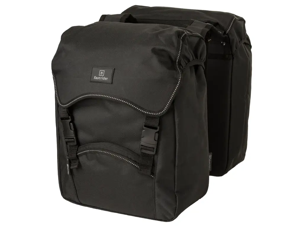 FastRider Unibag Traffic Double Bike Bag - Cykeltasker - 28 L - Sort